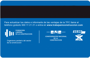 FormaciónTarjeta profesional de la construcción tpc